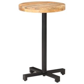 vidaXL Bistro Table Round √ò50x75 cm Rough Mango Wood