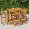 7 Piece Patio Bar Set Solid Wood Acacia