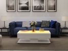 Emma Modern & Contemporary Style with LED Coffee Table Made with Wood & Glossy Finish