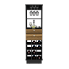 Bar Cabinet Bureck, Living Room, Black / Walnut