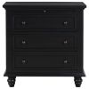 U_STYLE 3-Drawer Storage Wood Cabinet, End Table with Pull out Tray (As Same As WF296671AAB)