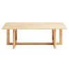 Rattan Coffee Table Rectangle Rattan Coffee Table 1-Tier for Living Room
