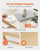 Rattan Coffee Table Rectangle Rattan Coffee Table 2-Tier for Living Room
