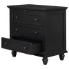 U_STYLE 3-Drawer Storage Wood Cabinet, End Table with Pull out Tray (As Same As WF296671AAB)