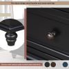 U_STYLE 3-Drawer Storage Wood Cabinet, End Table with Pull out Tray (As Same As WF296671AAB)
