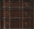 Royal Bedroom Cherry Finish Nightstand of 3 Drawers Ring Pulls Traditional Home Furniture