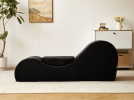 Solace Yoga Chaise Lounge Chair for Stretching, Relaxation & Exercise, Ergonomic Design with Soft Yet Firm High-Density Foam Core