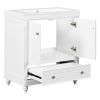 30" Bathroom Vanity with Sink;  Combo;  Cabinet with Doors and Drawer;  Solid Frame and MDF Board;  White