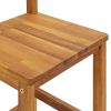 7 Piece Patio Bar Set Solid Wood Acacia