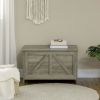 30" Farmhouse Storage Chest, Lift Top Box Organizer with Safety Hinge to Open Up 150¬∞ for Bedroom, Entryway, Living Room, Gray