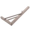 12" Folding Shelf Brackets Heavy Duty Stainless Steel Collapsible Shelf Bracket for Table Work Bench Space Saving DIY Wall Mounted Bracket Max Load 33