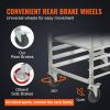 VEVOR Bun Pan Rack, 10-Tier Commercial Bakery Racks with Brake Wheels, Aluminum Racking Trolley Storage for Half & Full Sheet