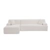 U_Style Modern Large L-Shape Modular Sectional Sofa for Living Room, Bedroom, Salon, 2 Piece Free Combination, Simplified Style(old sku:WY000356AAA)