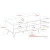 Modern Hairpin-Leg Coffee Table ‚Äì Slate Grey