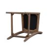Panama 26.5" Curved Back Cane Rattan Counter Stool, Set of 2, Ivory White Boucle