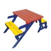 KID'S MULTI-FUNCTIONAL ARM CHAIR,TABLE+ 2 BENCHES (All-in-one)