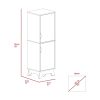 Rutherford 2-Door Pantry Cabinet Light Oak and White