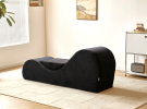 Solace Yoga Chaise Lounge Chair for Stretching, Relaxation & Exercise, Ergonomic Design with Soft Yet Firm High-Density Foam Core
