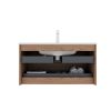 BRON 36" Bathroom Vanity with Sink, Modern Wall-Mounted Floating Plywood Bathroom Storage Cabinet with 2 Drawers