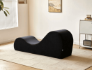Solace Yoga Chaise Lounge Chair for Stretching, Relaxation & Exercise, Ergonomic Design with Soft Yet Firm High-Density Foam Core