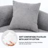 [VIDEO provided ]4 Seater Grey Sofa with Chenille fabric, 30D ,60 Hardness full sponge,4 pillow for Living Room
