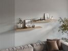 Floating Shelves 1.50" H, with 2 Shelf, Light Pine