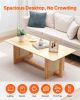 Rattan Coffee Table Rectangle Rattan Coffee Table 1-Tier for Living Room
