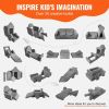 VEVOR Play Couch, Modular Kids Nugget Couch 15pcs, Toddler Foam Sofa Couch with High-density 25D Sponge for Playing, Creating, Sleeping