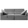 VEVOR Play Couch, Modular Kids Nugget Couch 15pcs, Toddler Foam Sofa Couch with High-density 25D Sponge for Playing, Creating, Sleeping