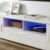 QuickassembleFashionTVstand,TVCabinet,entertainment center TV station,TVconsole,console with LED light belt, light belt can be remote control