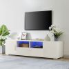 QuickassembleFashionTVstand,TVCabinet,entertainment center TV station,TVconsole,console with LED light belt, light belt can be remote control