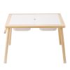 VEVOR Kids Sensory Table Sand Water Play Table with 1 Paper Roll 3 Storage Bins
