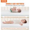 VEVOR Crib Mattress, Two-sided Breathable Toddler Mattress of Memory Foam