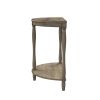 Traditional Design 1pc Side Table Storage Bottom Shelf Antique Gray Color Home Living Room Furniture