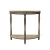 Traditional Design 1pc Side Table Storage Bottom Shelf Antique Gray Color Home Living Room Furniture