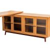 66.5" Modern L-shaped Executive Desk with delicate tempered glass Cabinet Storage,Large Office Desk with Drawers