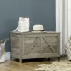 30" Farmhouse Storage Chest, Lift Top Box Organizer with Safety Hinge to Open Up 150¬∞ for Bedroom, Entryway, Living Room, Gray