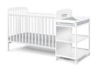 Ramsey 3-in-1 Convertible Crib and Changer Combo White