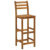 7 Piece Patio Bar Set Solid Wood Acacia