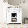 36''Bathroom Vanity with Undermount Sink,Modern Bathroom Storage Cabinet with 2 Drawers and 2 Cabinets,Solid Wood Frame Bathroom Cabinet
