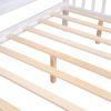 Wooden Full Size House Bed with 2 Drawers,Kids Bed with Storage Shelf, White(Expected Arrival Time: 5.15)