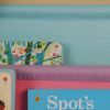 Kids Funnel Charlie White Kids Wooden Canvas Sling Magazine Bookcase