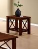 Modern Cherry Rubberwood 3pc Tables Set 1x Coffee Table and 2x End Tables MDF w/ Ogumi Veneer Top Living Room Furniture