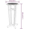 Patio Bar Table √ò23.6"x41.3" Solid Wood Acacia