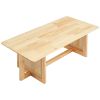 Rattan Coffee Table Rectangle Rattan Coffee Table 1-Tier for Living Room