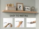 Floating Shelves 1.50" H, with 2 Shelf, Light Pine