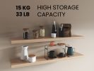 Floating Shelves 1.50" H, with 2 Shelf, Light Pine