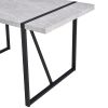 Modern Dining Table, 55 inch Kitchen Table for 4 People, Rectangular Dinner Table for Dining Room, Home Office, Living Room Furniture, Easy Assembly