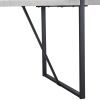 Modern Dining Table, 55 inch Kitchen Table for 4 People, Rectangular Dinner Table for Dining Room, Home Office, Living Room Furniture, Easy Assembly