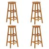 5 Piece Patio Bar Set Solid Wood Acacia